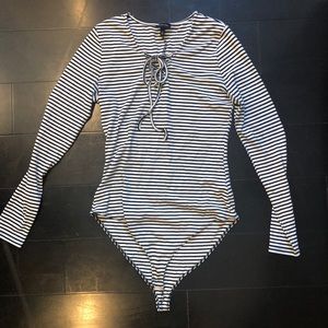 Striped bodysuit!